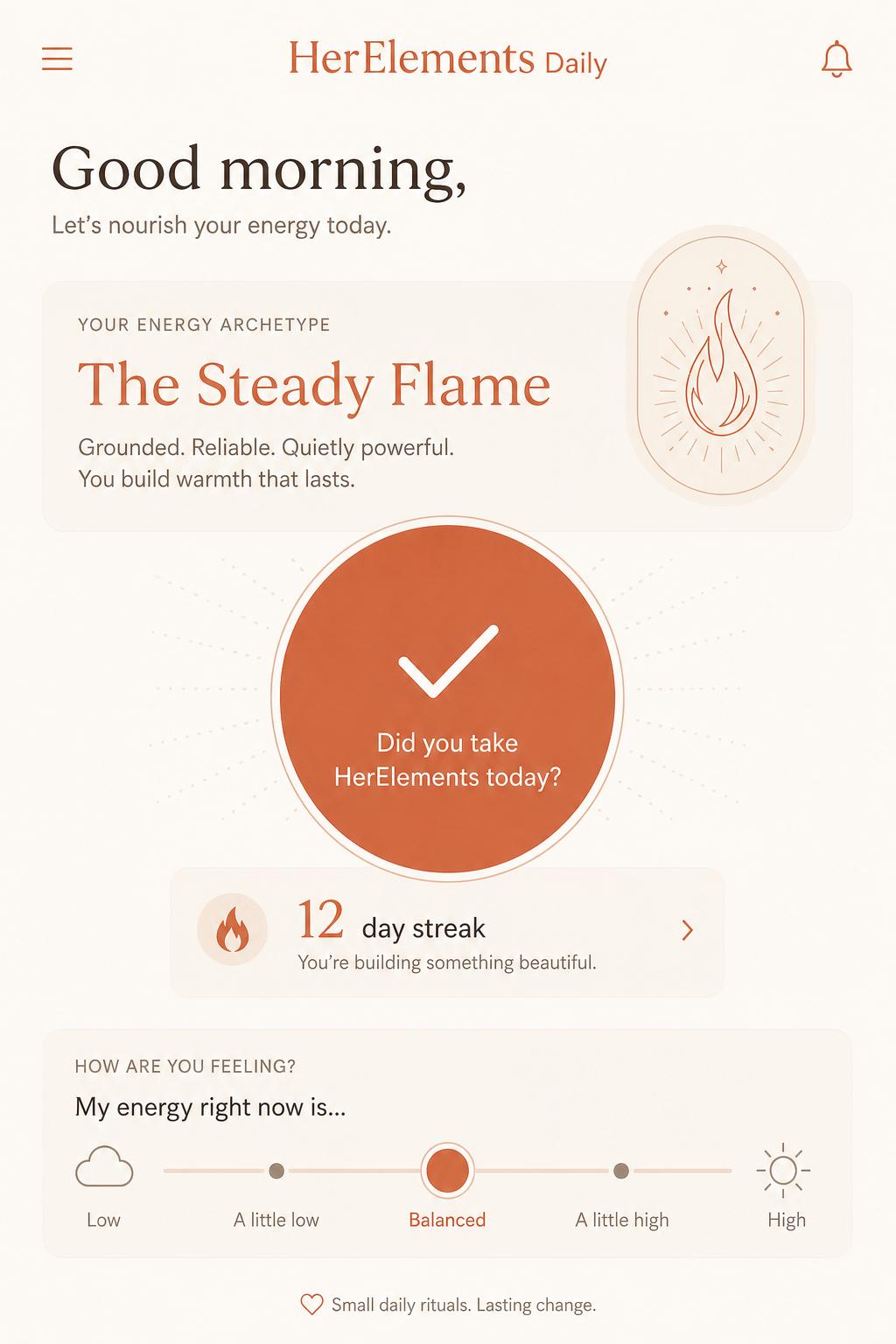 HerElements Daily app